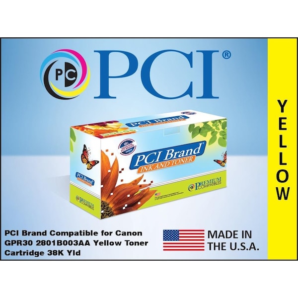 Pci Pci Canon 2801B003Aa Yellow Toner 38K 2801B003AA-PCI - main